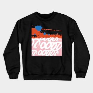 Abstract Lines And Soft Colors Crewneck Sweatshirt